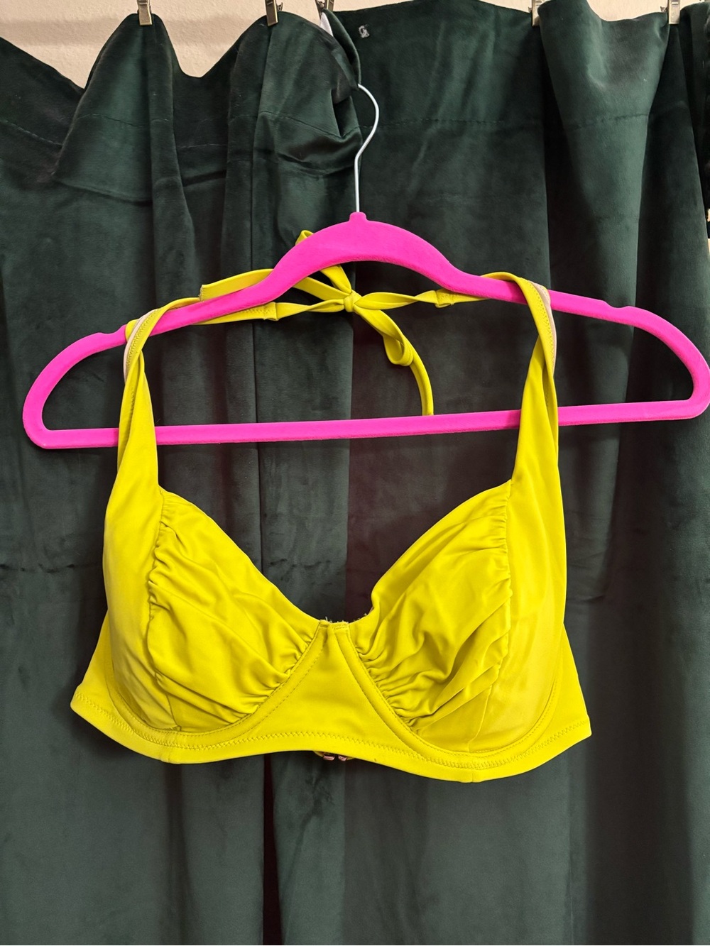 Target Lime Green Halter Bikini Top